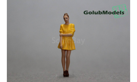 Фигурка девушка в платье 1:43, фигурка, GolubModels, scale43