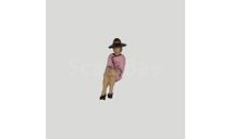 231b - Сидящая женщина в длиннополой шляпке - фигурка в масштабе 1/43, фигурка, 43figures, scale43