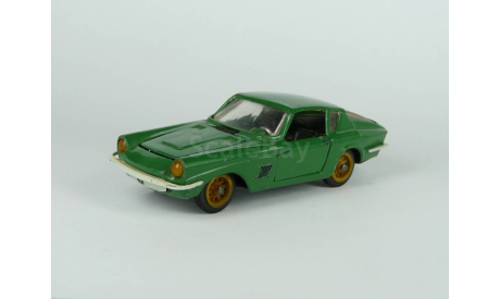 088 Mebetoys А-10 Maserati Mistral Coupe 1/43 Сделано в СССР АТЭ-1 Москва Новоэкспорт Зелёный, редкая масштабная модель, римейк, scale43