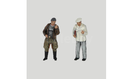 e413 - Тов. Саахов и Джабраил - фигурки в масштабе 1/43, фигурка, 43figures, scale43, ГАЗ