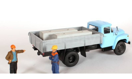 g03 - блоки фундаментные, комплект 2 штуки - аксессуар в масштабе 1/43, элементы для диорам