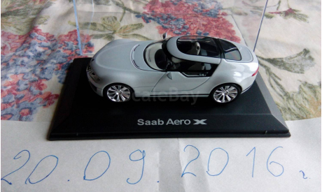 SAAB Aero X NOREV с рубля, масштабная модель, 1:43, 1/43