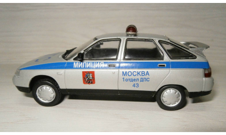 ВАЗ-2112 - ДПС (1/43) Автомобиль на службе №10, масштабная модель, DeAgostini, scale43