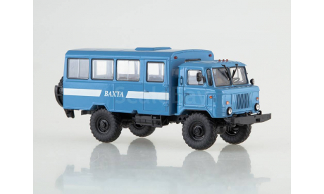 Вахтовый автобус НЗАС-3964(66), масштабная модель, Автоистория (АИСТ), 1:43, 1/43