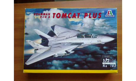 Самолет 1/72 Italeri 182 F-14A Tomcat Plus, сборные модели авиации, 1:72, Boeing