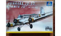 Junkers JU-52 3M (G5-G9) ’Tante Ju’ 1/72 Italeri, сборные модели авиации, scale72
