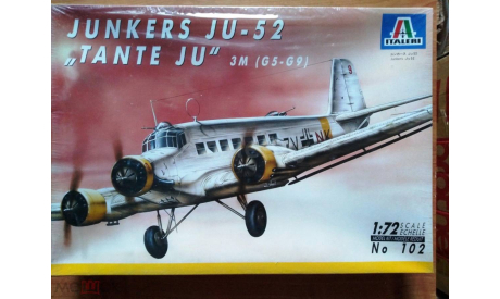 Junkers JU-52 3M (G5-G9) ’Tante Ju’ 1/72 Italeri, сборные модели авиации, scale72