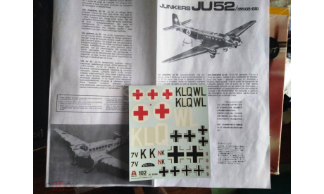 Junkers JU-52 3M (G5-G9) ’Tante Ju’ 1/72 Italeri, сборные модели авиации, scale72