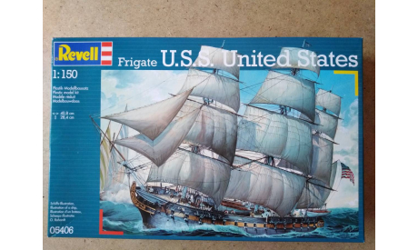 Парусный фрегат U.S.S United States 1:150 (Revell 0406), сборные модели кораблей, флота, scale0