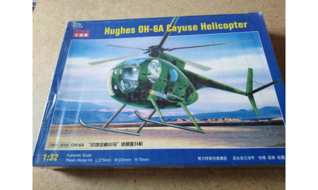Вертолет Hughes OH-6A Cayuse Helicopter 1/32 (Kitech), сборные модели авиации, scale32