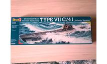 Подводная лодка 1/144 TYPE VII C/41 ’Atlantic Version’ Revell, сборные модели кораблей, флота, 1:144