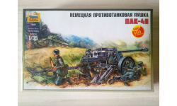 Пушка 1/35 Немецкая противотанковая пушка ПАК-40 с персоналом