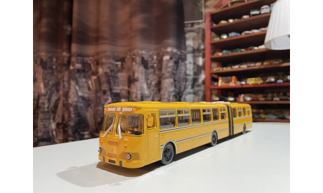 ЛИАЗ 677 с ’гармошкой’, редкая масштабная модель, конверсия, scale43