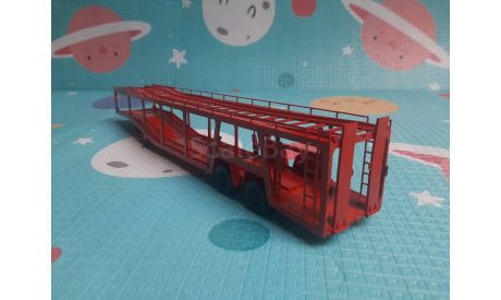 Полуприцеп-автовоз 934410 (А908) Автоистория, масштабная модель, 1:43, 1/43, Автоистория (АИСТ)