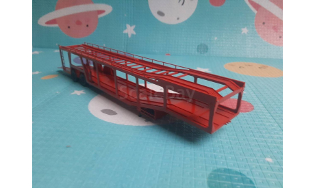 Полуприцеп-автовоз 934410 (А908) Автоистория, масштабная модель, 1:43, 1/43, Автоистория (АИСТ)
