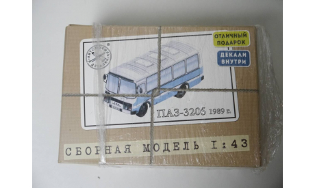 Сборная модель ПАЗ-3205, 1989 г. 4002KIT, масштабная модель, AVD Models, scale43