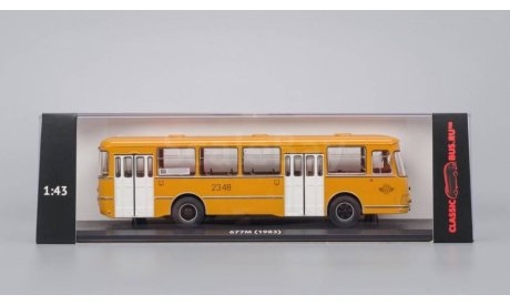 ЛиАЗ 677М с маршрутом (1983), охра, Classicbus, Тираж: 250 шт, масштабная модель, 1:43, 1/43
