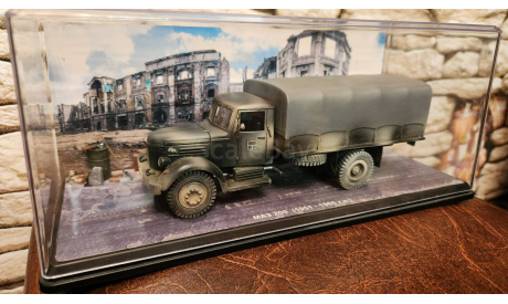 Маз 200 военный камуфляж ,с тентом  КИММЕРИЯ, масштабная модель, scale43