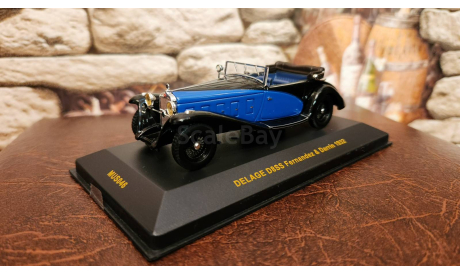 Delage  D8SS Fernandez&Darrin 1932г., масштабная модель, IXO Museum (серия MUS), 1:43, 1/43