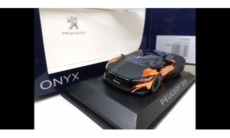 107 Peugeot Concept Car Onyx Salon de Paris 2012 1:43 Norev 473890 12LECC903, масштабная модель, scale43