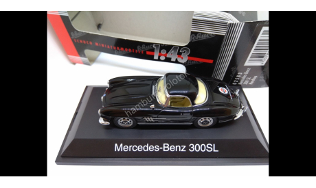 029  1:43 Mercedes 300 SL Hardtop W198 Makra Edit. 43 Schuco  black, масштабная модель, scale43