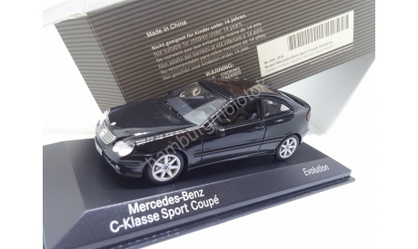 690 Minichamps 1:43 Mercedes C Sport coupe CL203 evolution, масштабная модель, 1/43