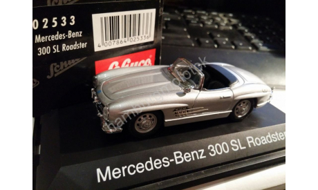 1021 1:43 schuco 02533 300 SL Roadster mercedes W198, масштабная модель, 1/43