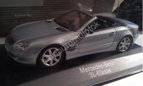 1:43 mercedes sl class r230 minichamps, масштабная модель, scale43