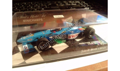 331 1:43 Minichamps Benetton Formula 1 1999 wurz, масштабная модель, scale43