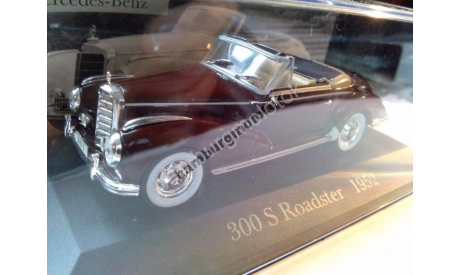 640 Mercedes 1:43 deagostini 300 S roadster W188, масштабная модель, scale43, Norev/DeAgostini