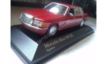 185 1:43 Minichamps Mercedes 560 SEL W126 red, масштабная модель, scale43