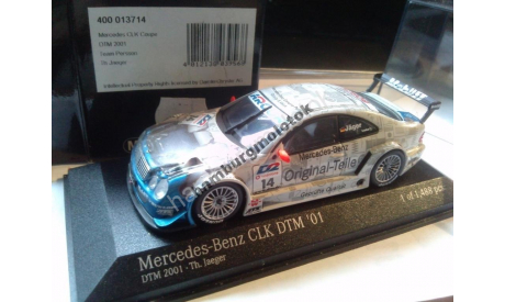 837 DTM Mercedes CLK C209 Jager 1:43 minichamps am, масштабная модель, scale43