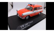 472 Minichamps VW 1600 Variant Feuerwehr Solingen 1:43 пожарная, масштабная модель, scale43, Volkswagen