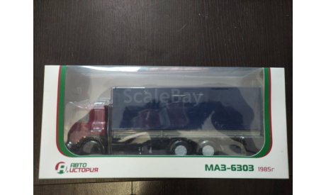 МА3-6303 бортовой с тентом, масштабная модель, МАЗ, Автоистория (АИСТ), scale43