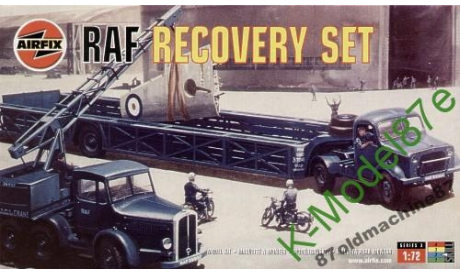 RAF Recovery Set - Coles Crane, Bedford & Queen Mary Trailer & M/Cycles, сборная модель автомобиля, 1:72, 1/72, AIRFIX