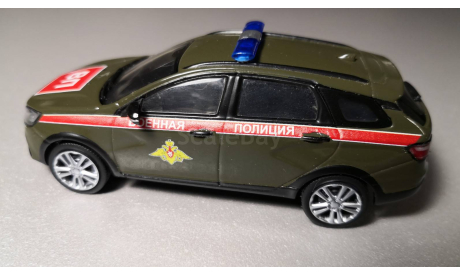LADA Vesta SW Cross КОНВЕРСИЯ Военная Полиция DeAgostini 1:43, масштабная модель, ВАЗ, 1/43