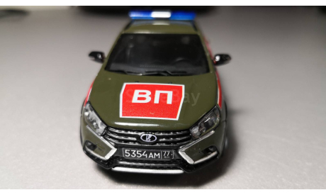 LADA Vesta SW Cross КОНВЕРСИЯ Военная Полиция DeAgostini 1:43, масштабная модель, ВАЗ, 1/43