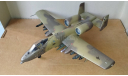 Pro built Kitech 1/48 A-10A Thunderbolt II model, сборные модели авиации, Fairchild-Republic, Tamiya, scale48