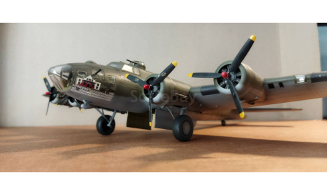 Pro-Built B-17F Flying Fortress 1/72 Model – Museum Quality Static Display, сборные модели авиации, Boeing, Hasegawa, 1:72