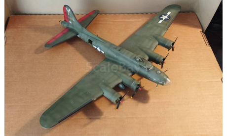 Pro-Built B-17F Flying Fortress 1/72 Model – Museum Quality Static Display, сборные модели авиации, Boeing, Hasegawa, 1:72