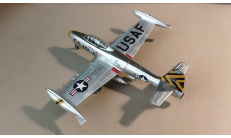 Pro built Academy 1/72 F-84 Thunderjet model, масштабные модели авиации, scale72