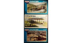 NOVO 1/72 Gypsy Moth / Sea Fury / Tomahawk ЛОТ 3 шт!