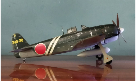 Pro built Hasegawa 1/48 Kawanishi N1K2J George Shiden-Kai model, сборные модели авиации, scale48