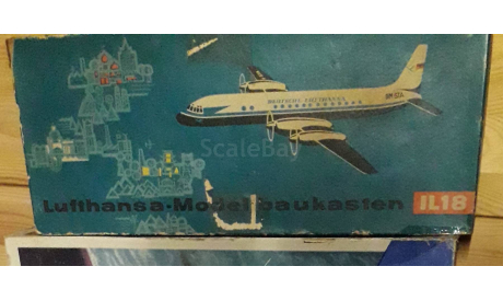 KVZ VEB Plasticart Ilyushin Il-18 1:100 Lufthansa-modellbaukasten, сборные модели авиации, scale100