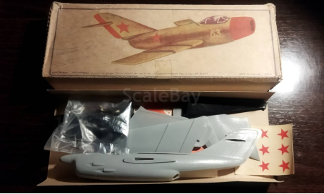vintage soviet 1/50 scale MIG-19 Krugozor model kit RARE!, сборные модели авиации, МиГ, Юный техник, scale50
