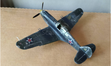 Pro built Monogram 1/48 Revell Curtiss P-40B Tiger Shark  model, сборные модели авиации, Academy, scale48