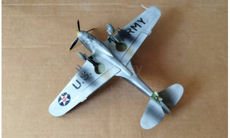 Pro built Monogram 1/48 Revell Curtiss P-40B Tiger Shark  model, сборные модели авиации, Academy, scale48