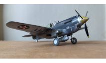 Curtiss P-40B Tiger Shark 1/48 Revell / Monogram EXPERT built model, сборные модели авиации, Academy, scale48