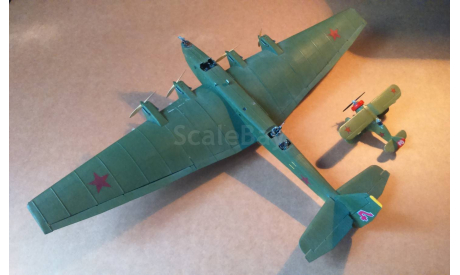 бомбардировщик ТБ-3 1/72 ICM Tupolev TB-3 Pro built model модель самолета СССР Редкость!, масштабные модели авиации, scale72