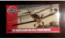 модель самолёта 1/72 De Havilland Tiger Moth Airfix, сборные модели авиации, Bristol, scale72